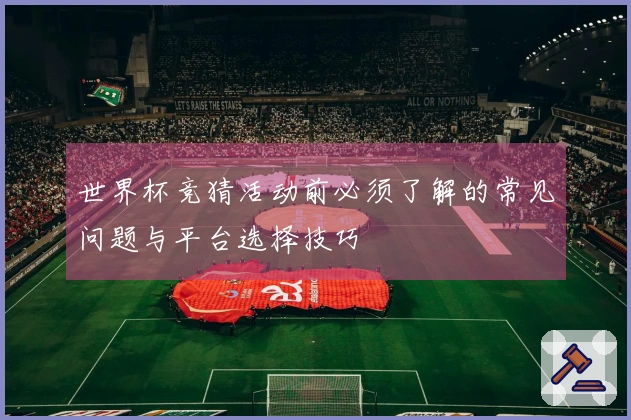 世界杯竞猜活动前必须了解的常见问题与平台选择技巧